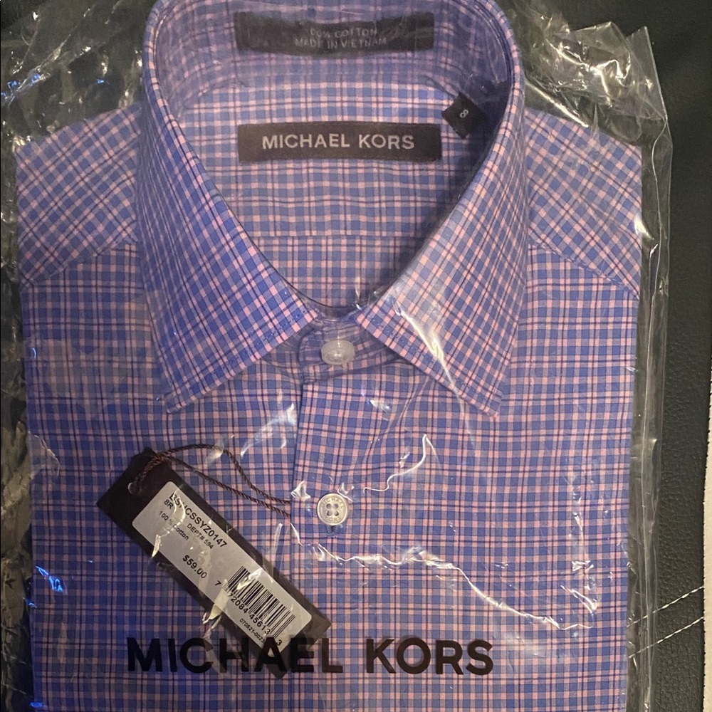 Boys Michael Kors long sleeve button down size 8.